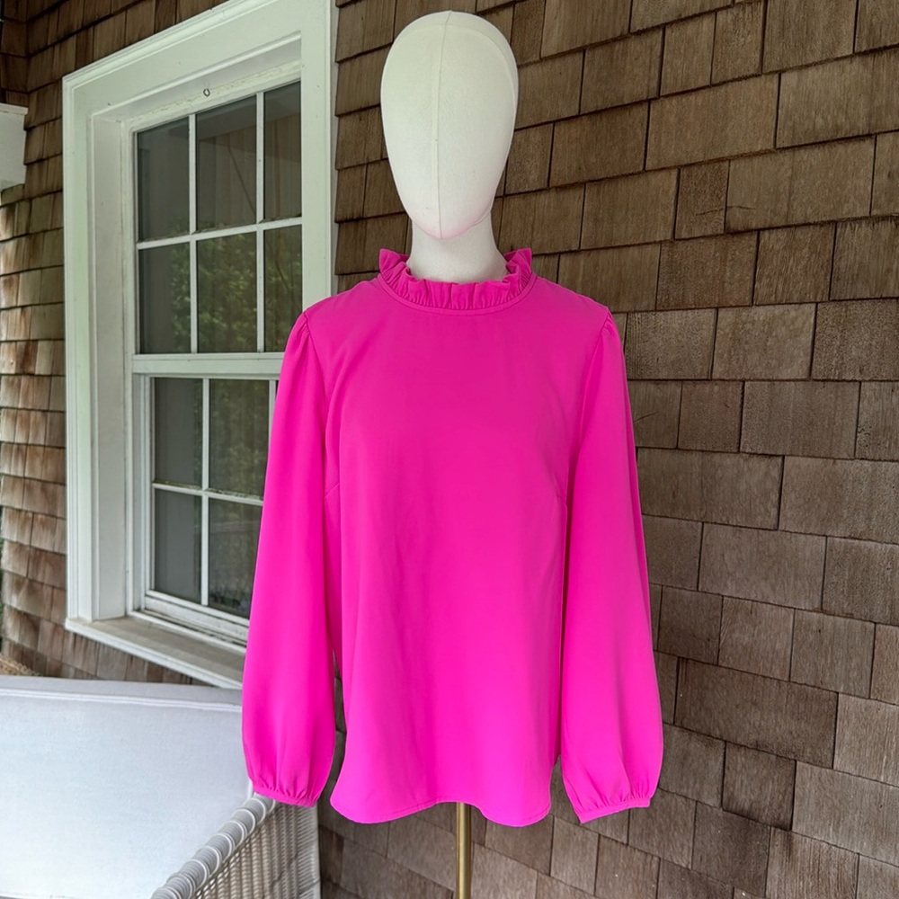 J Crew Hot Pink Blouse